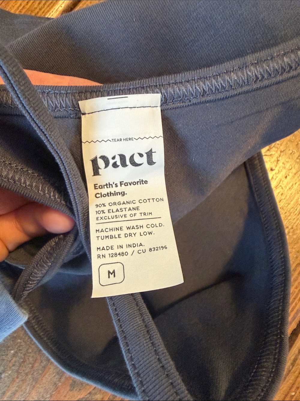 Pact Women’s On The Go-To Shelf Bra Tank Y Back - Picture 4 of 5
